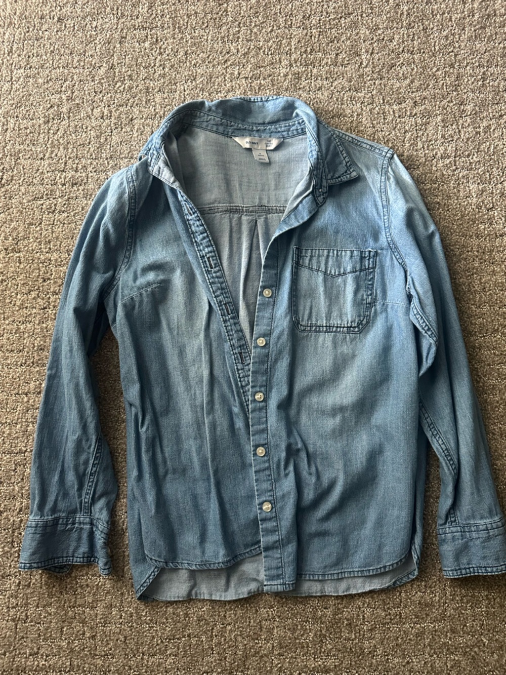 Old Navy Light Blue Denim Shirt